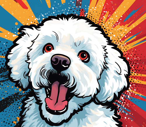 (s388-1-1F) Pop Art Dog