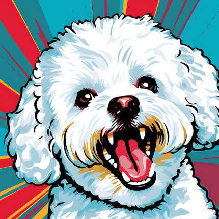 (s388-1-1G) Pop Art Dog