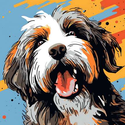 (s388-1-1H) Pop Art Dog