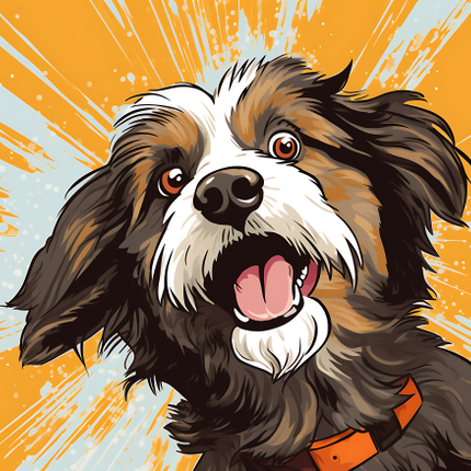 (s388-1-1I) Pop Art Dog