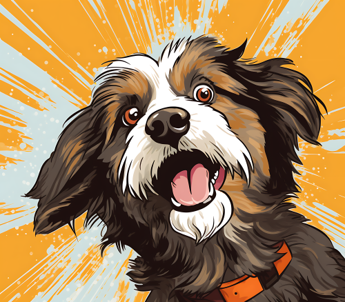 (s388-1-1I) Pop Art Dog