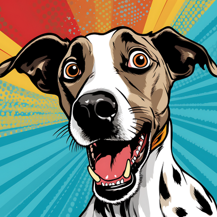 (s388-1-2I) Pop Art Dog Pointer