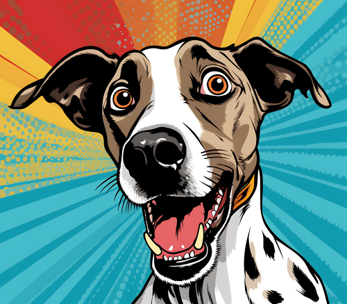 (s388-1-2I) Pop Art Dog Pointer