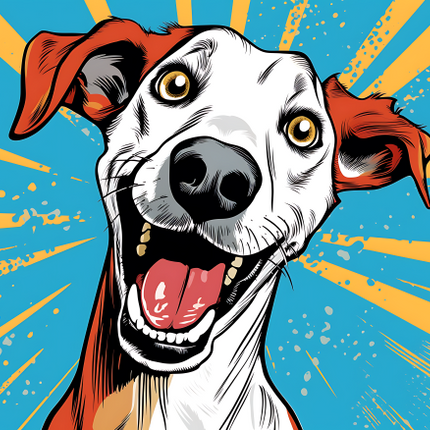 (s388-1-2J) Pop Art Dog Pointer