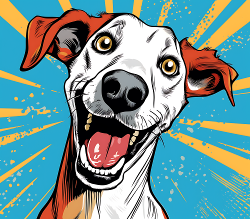 (s388-1-2J) Pop Art Dog Pointer