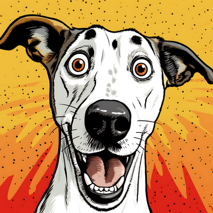 (s388-1-2K) Pop Art Dog Pointer