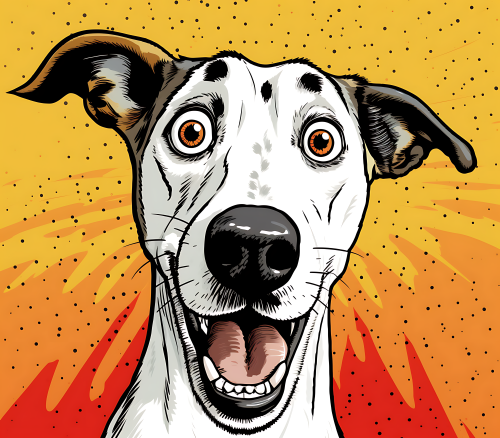 (s388-1-2K) Pop Art Dog Pointer