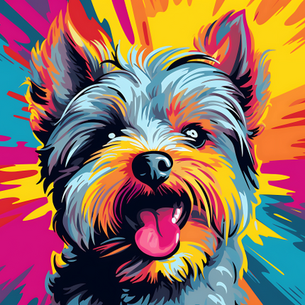 (s388-1-2M) Pop Art Dog Westie