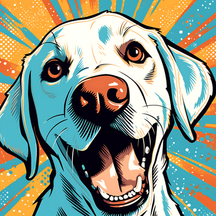 (s388-1-1X) Pop Art Dog Labrador