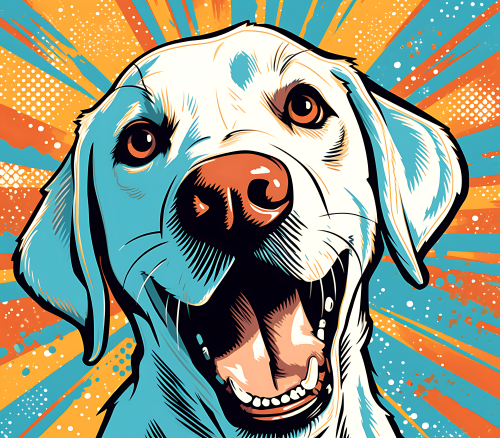 (s388-1-1X) Pop Art Dog Labrador