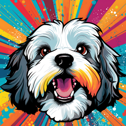 (s388-1-1Y) Pop Art Dog
