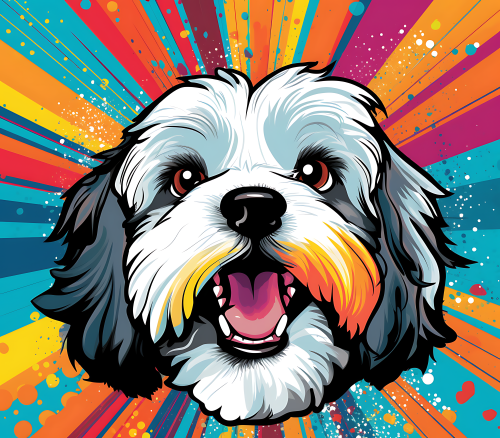(s388-1-1Y) Pop Art Dog