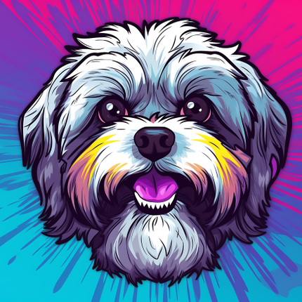(s388-1-1Z) Pop Art Dog