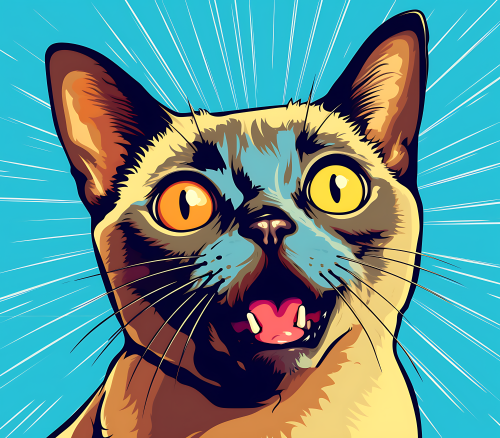 (s388-2-2A) Pop Artwork Cat