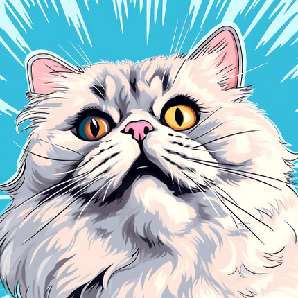 (s388-2-1B) Pop Artwork Cat