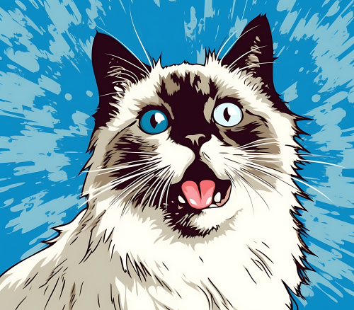 (s388-2-1D) Pop Artwork Cat