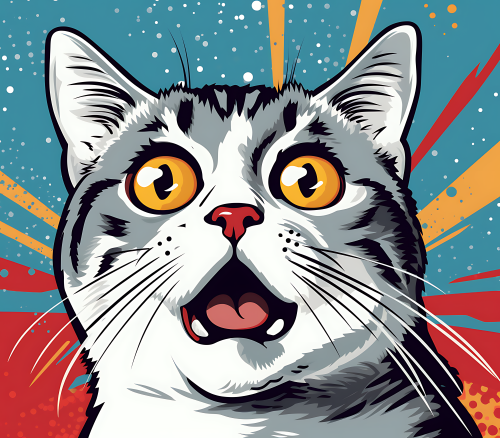 (s388-2-2D) Pop Artwork Cat