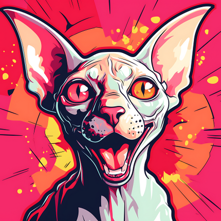 (s388-2-2G) Pop Artwork Cat