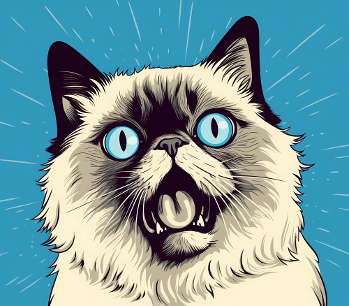 (s388-2-1X) Pop Artwork Cat