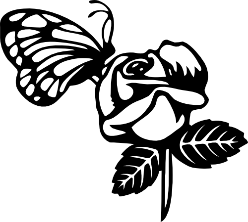 (038-01-1Z) Butterfly Rose