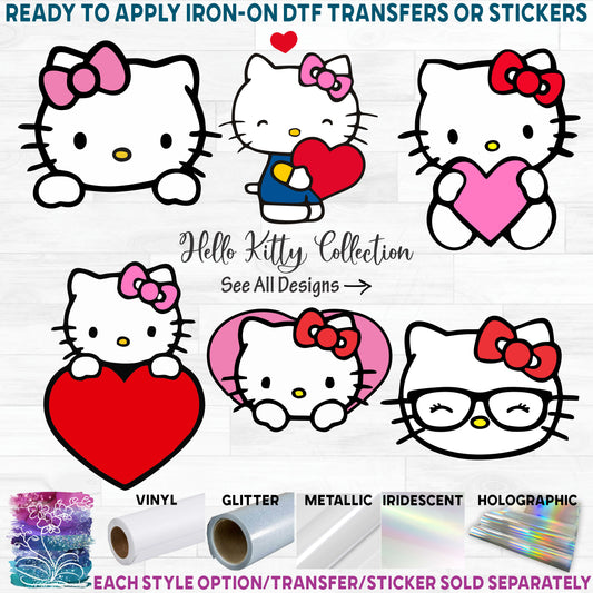 (s399-O08) Kitty Cartoon Character Design 9 Style Options