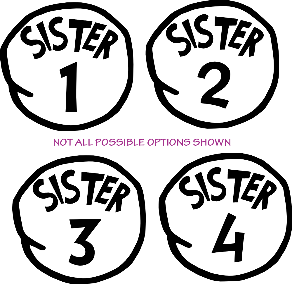 (s399-O50) Sister 1, 2, 3 Any Number