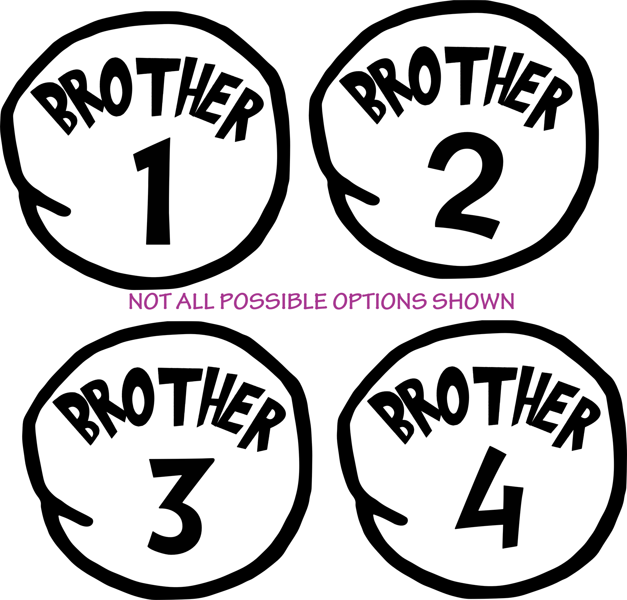 (s399-O51) Brother 1, 2, 3 Any Number