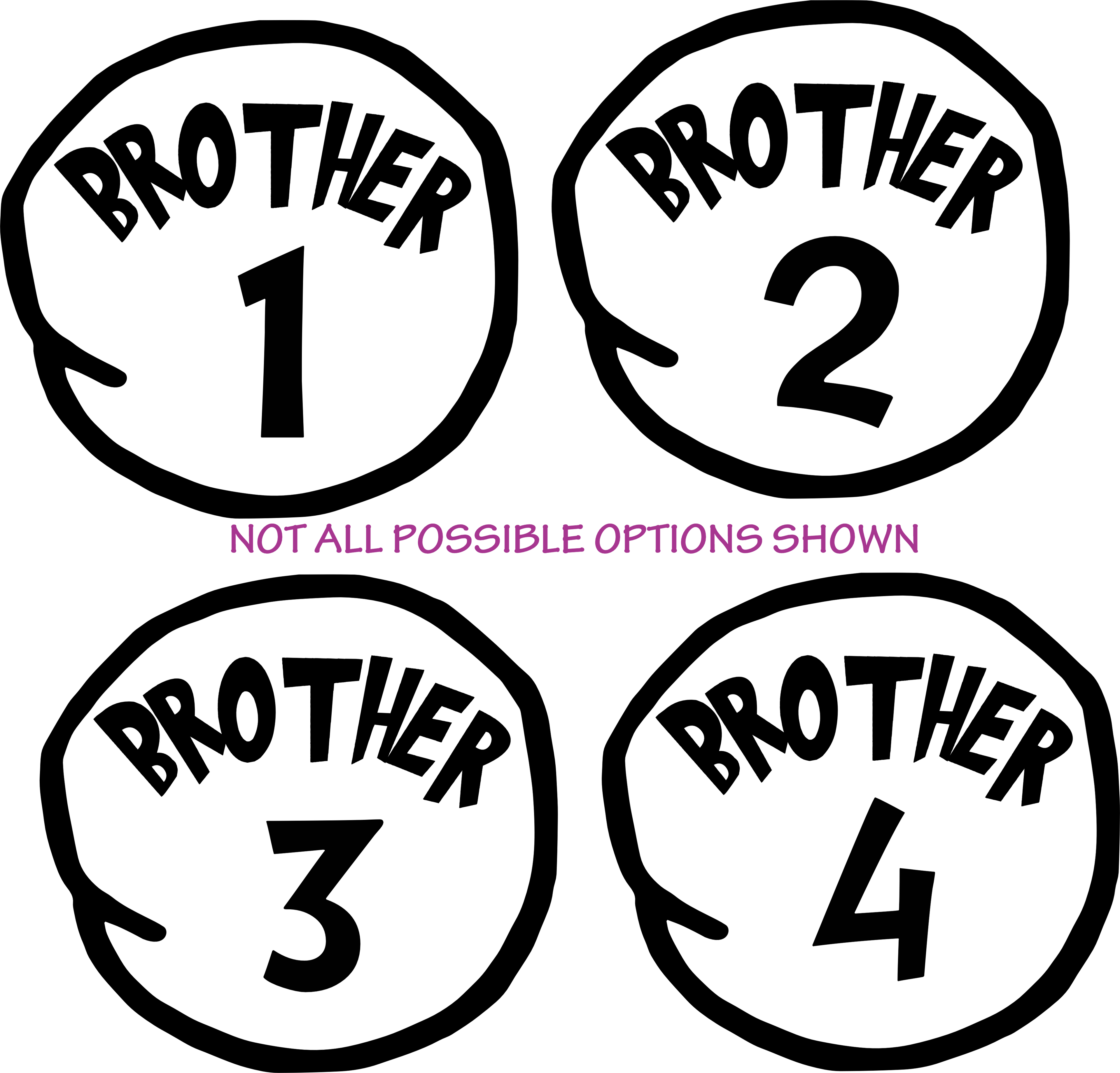 (s399-O51) Brother 1, 2, 3 Any Number