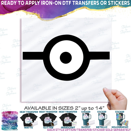 (s399-O07-2) Cartoon Minion Eye