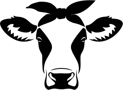 (003-02-1S) Cow Heifer Face Bandana