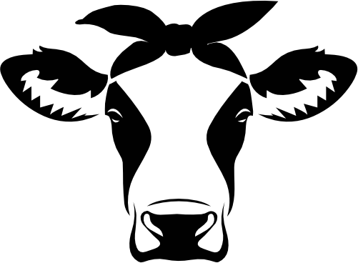 (003-02-1S) Cow Heifer Face Bandana