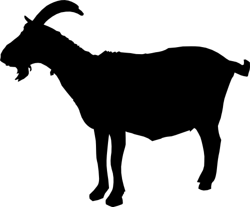 (003-03-A) Goat Silhouette