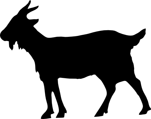 (s003-03-B) Goat Silhouette