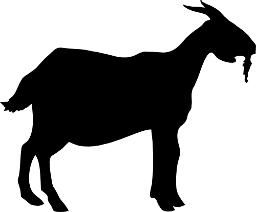 (003-03-C) Goat Silhouette