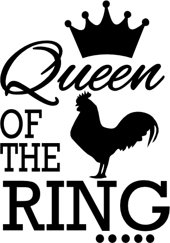 (s003-14-H) Queen of the Ring Chicken Rooster