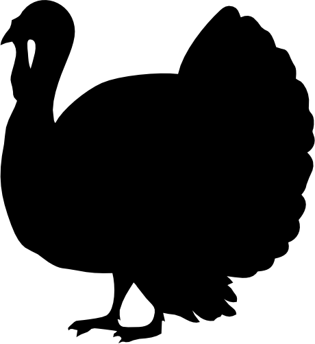 (s003-05-G) Turkey Silhouette