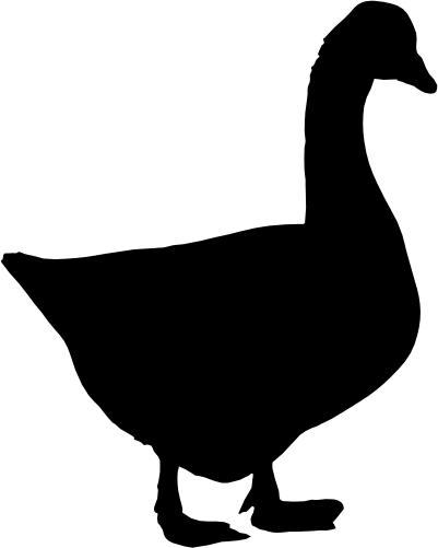 (s003-05-H) Goose Silhouette