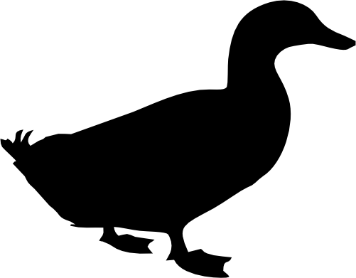 (003-05-J) Duck Silhouette