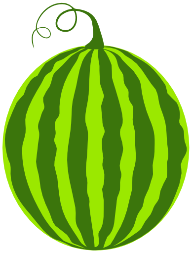 (s004-1-2D) Whole Watermelon