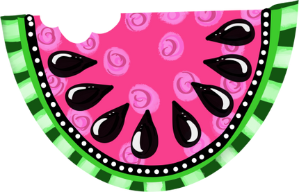 (s004-1-1G) Pink Half Watermelon