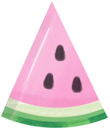 (s004-1-2K) Pink  Watermelon Slice