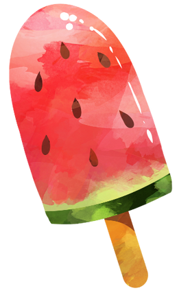 (s004-1-1Y) Red Watermelon Popcicle