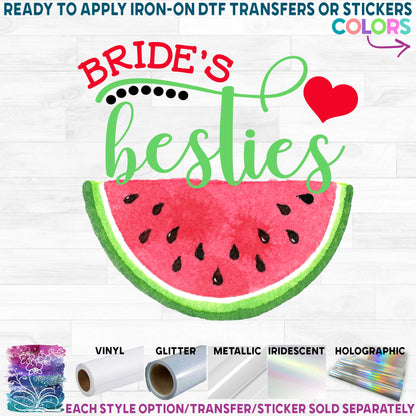 (s004-2A) Sweet Bride Bride's Sweeties Bride's Besties Red Watermelon