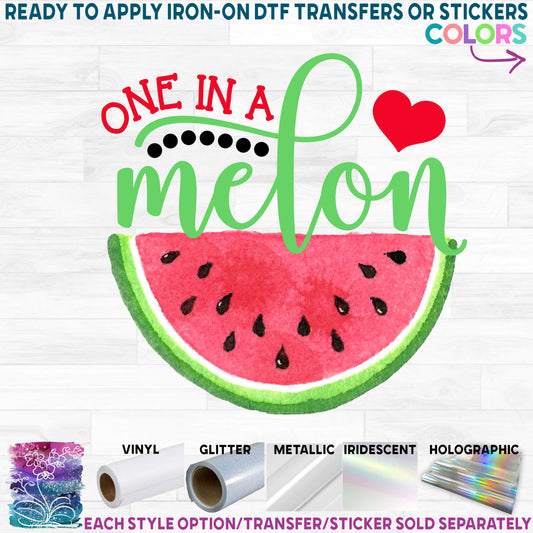 (s004-2A) Red Watermelon One in a Melon Family Mommy Custom Text