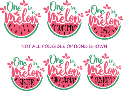 (s004-2C) Pink Watermelon One in a Melon Family Custom Collection