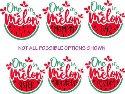 (s004-2D) Red Watermelon One in a Melon Family Custom Collection