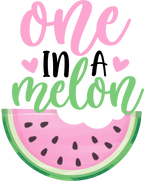 (s004-2G) Pink Watermelon One in a Melon, Sweet One Family Custom Text