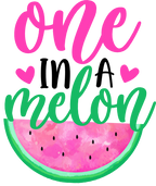 (s004-2F) Pink Watermelon One in a Melon, Sweet OneFamily Custom Text