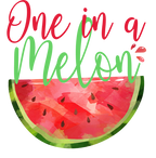 (s004-2H) Red Watermelon One in a Melon Family Custom Text