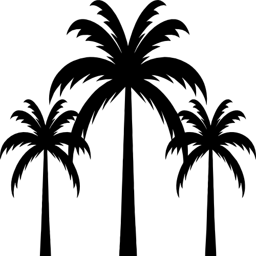 (040-01-R) Palm Trees